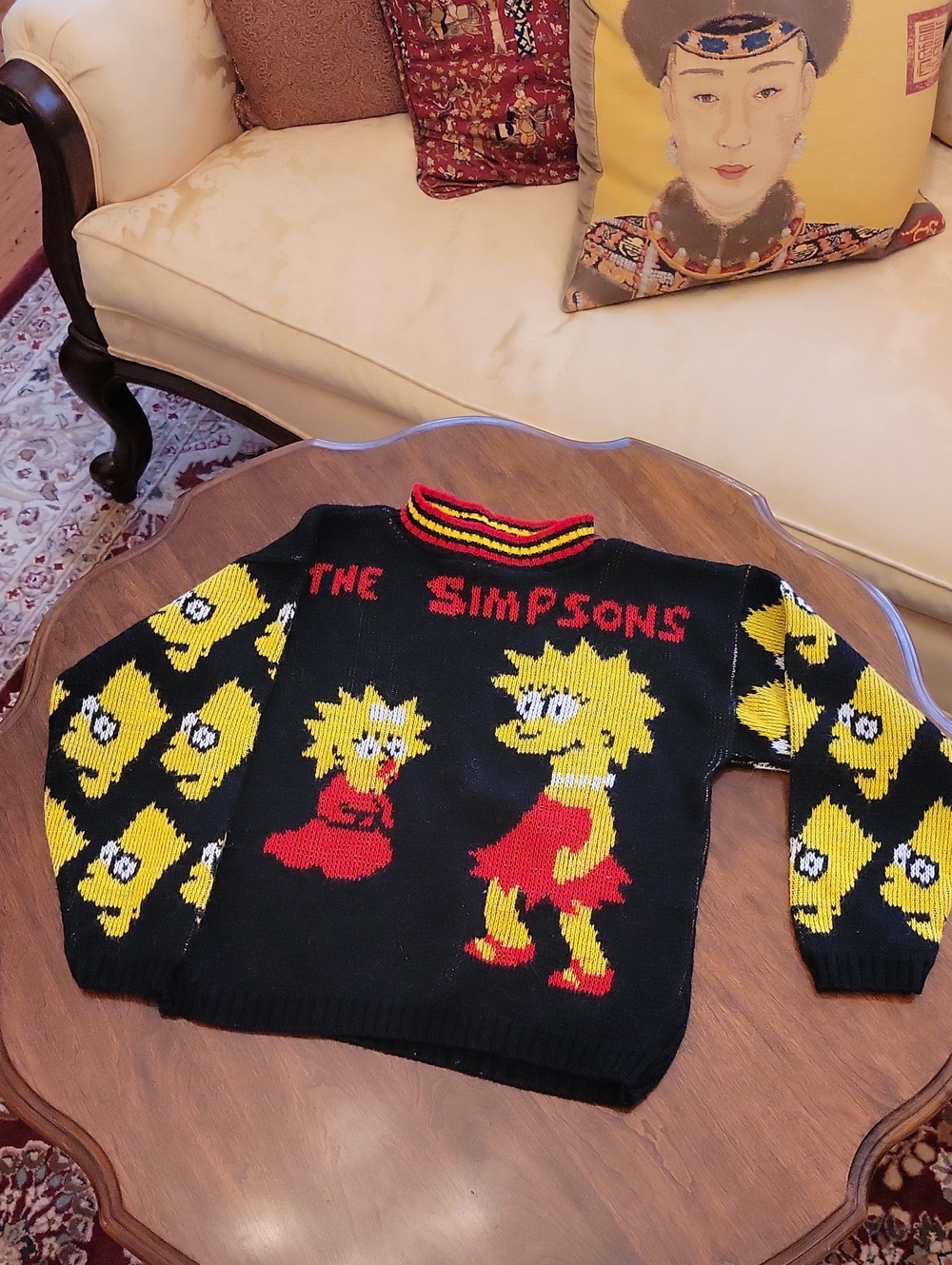 1990 Simpsons Hot Cashews  Sweater